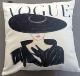 Vogue Hut Zierkissen 40 x 40 cm